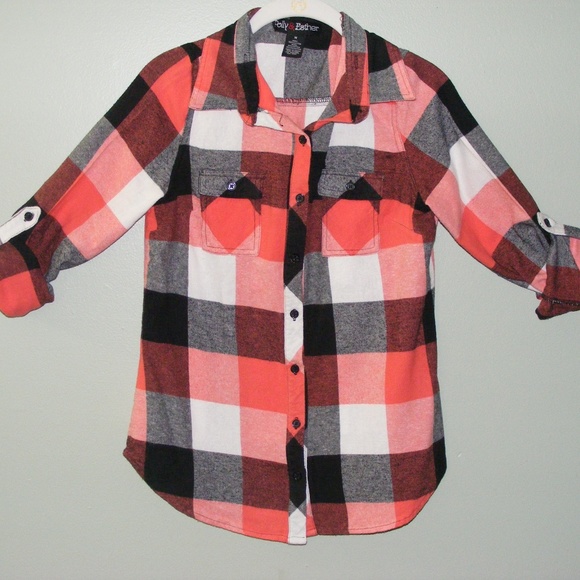 Poly & Ester Top Or Jacket Plaid Design Sz M EUC - Picture 4 of 8